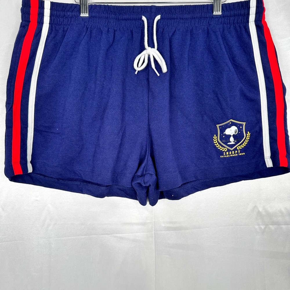 NWT Snoopy Shorts Size XXL Blue Athletic‎ Drawstring 2 Pockets - Picture 7 of 7